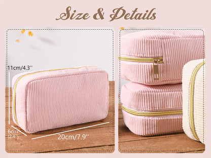 Customized Corduroy Makeup Bag